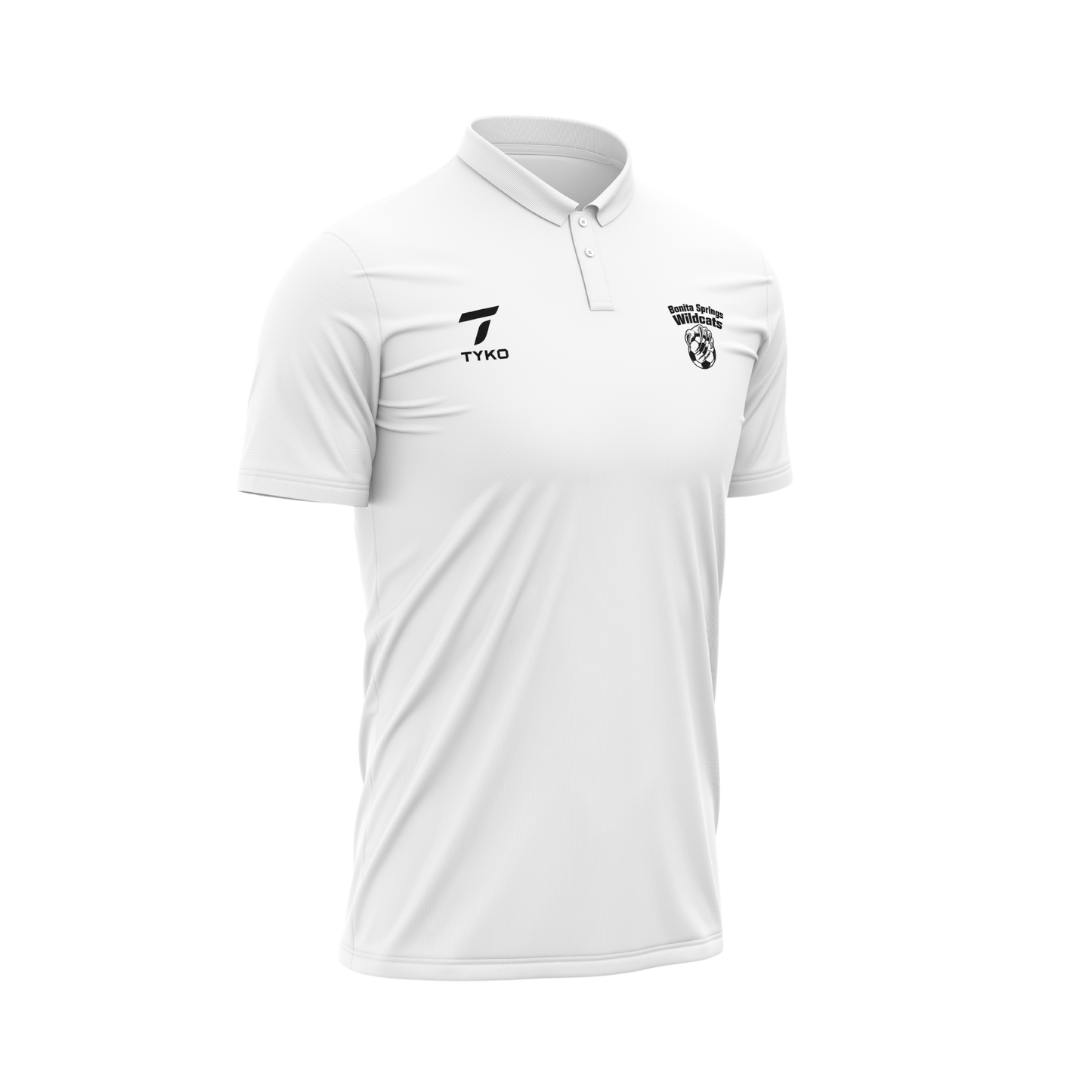 Bonita Springs Wildcats | White Elite Premium Polo