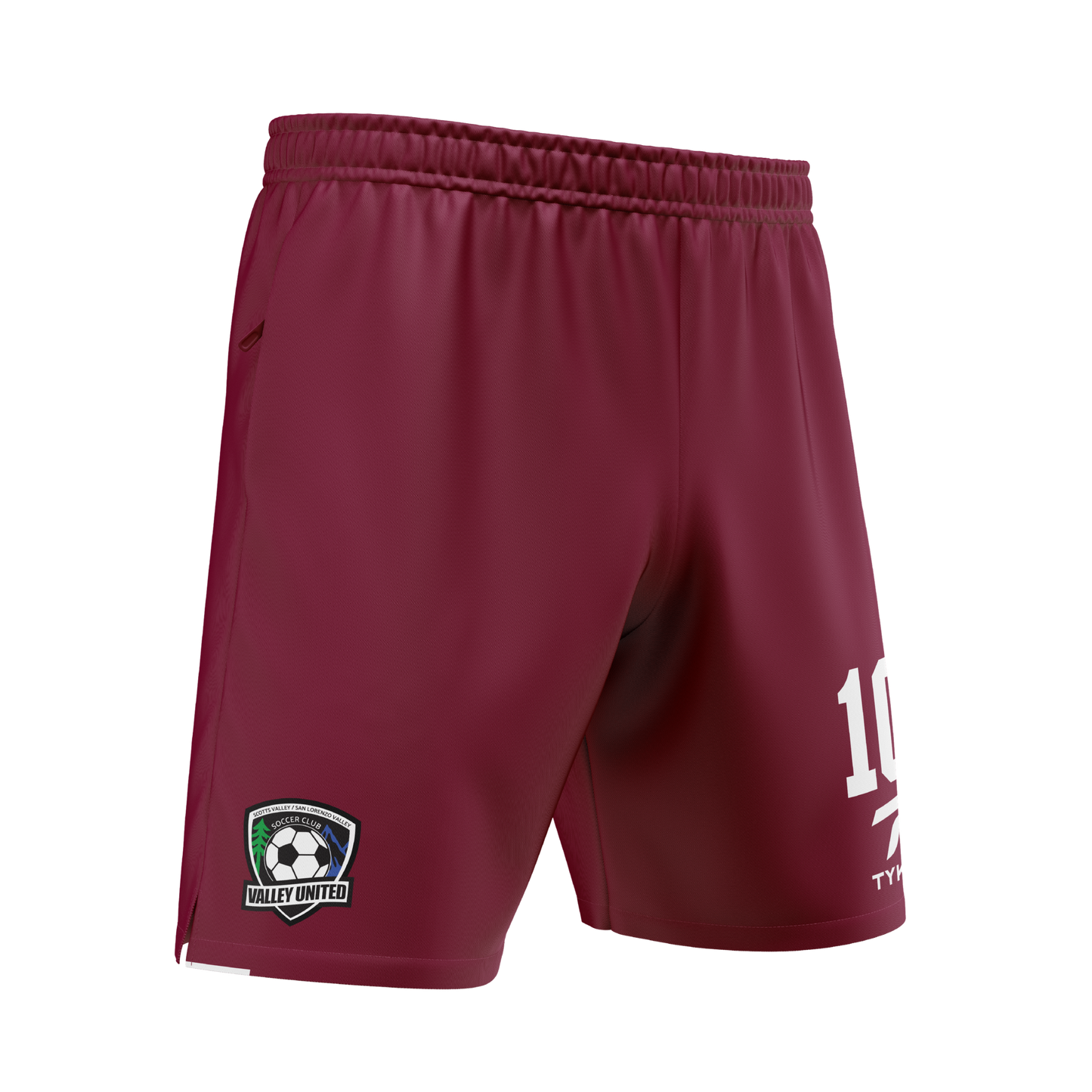 SVSLV | Maroon Premium Zip Pocket Shorts