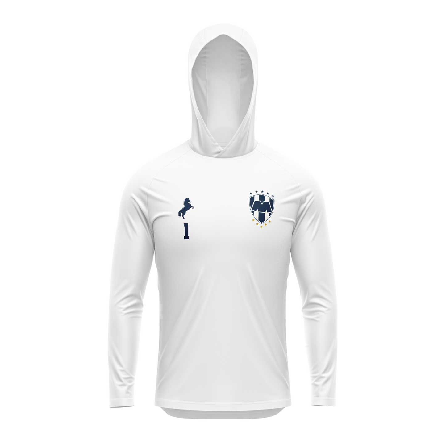 Rayados Northwest | White Elite Ultra Light Hoodie