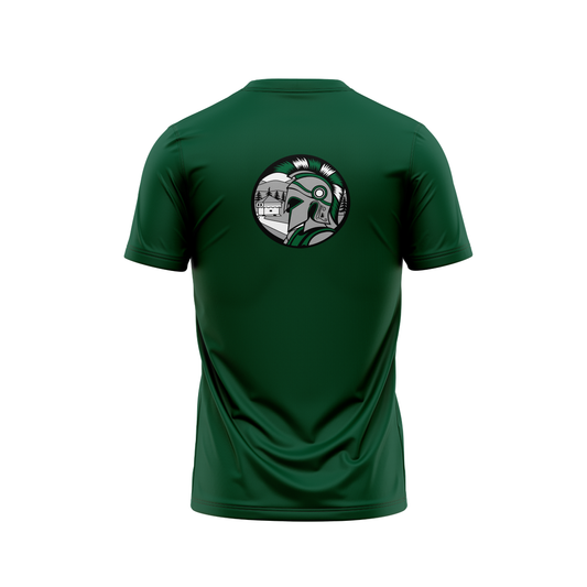 Fort Kent Warriors | Green Fan T-Shirt