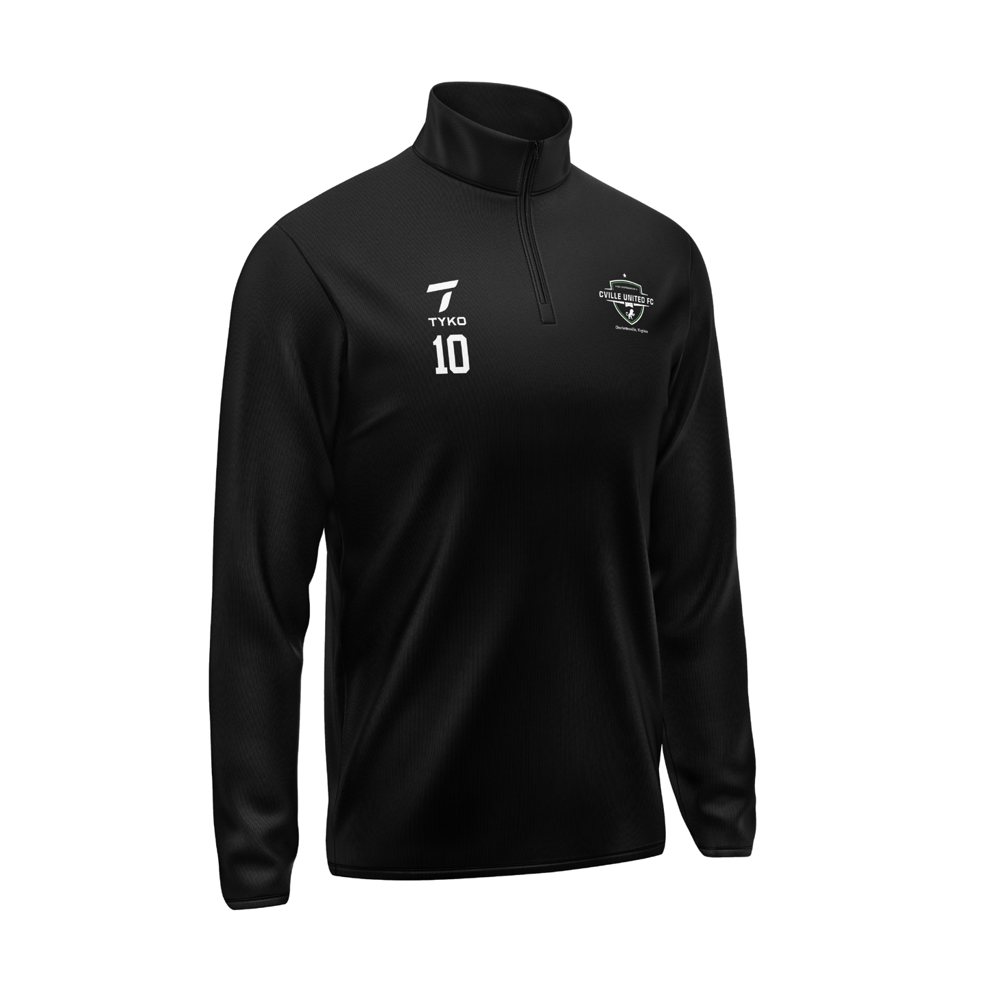 Cville United FC | Black Pro Training 1/4 Zip