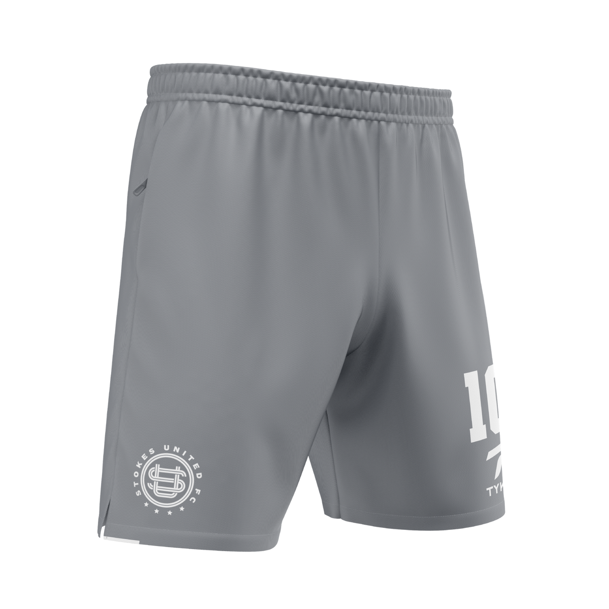 Stokes United | Grey Premium Zip Pocket Shorts
