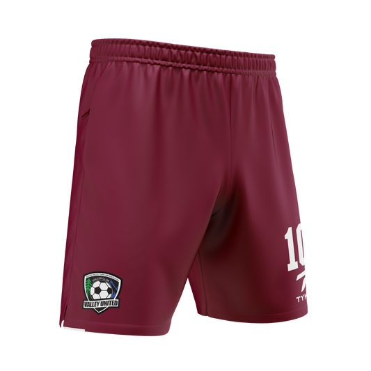 SVSLV | Maroon Premium Zip Pocket Shorts
