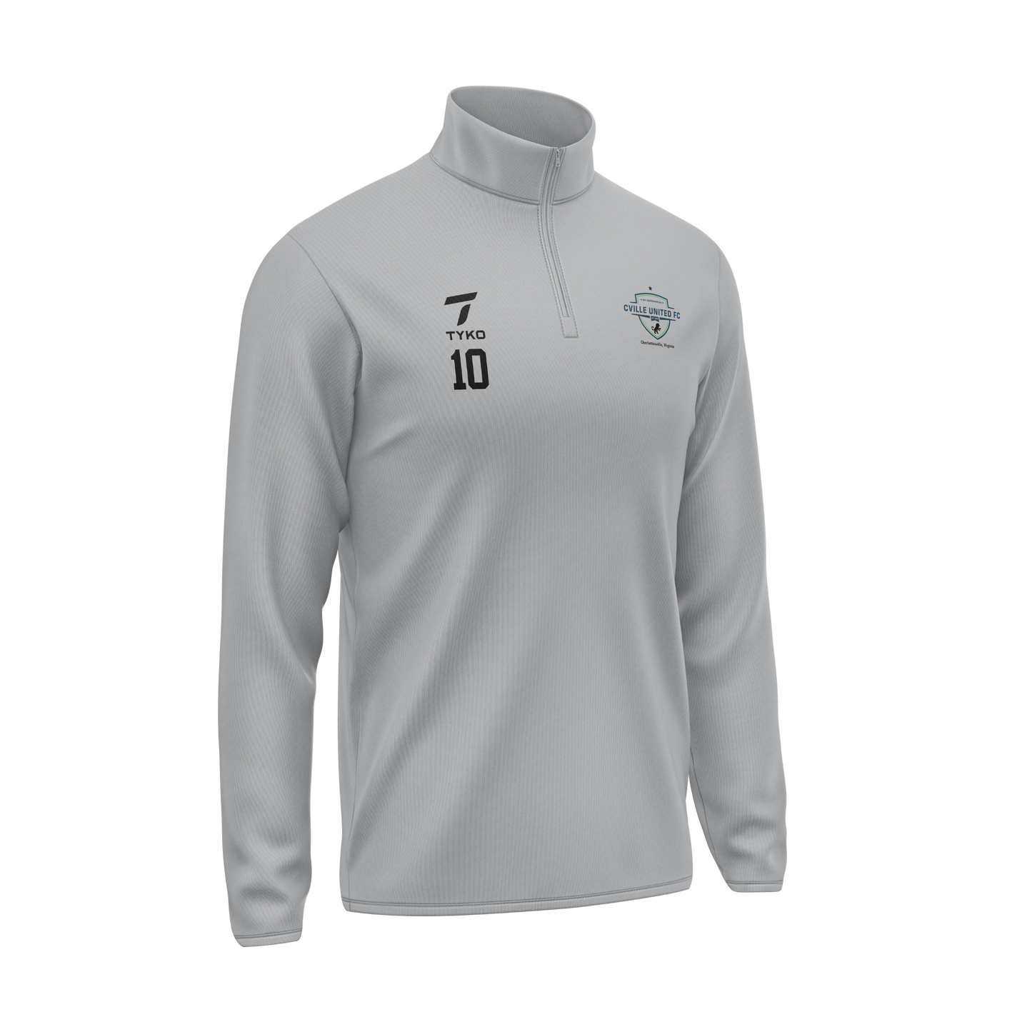 Cville United FC | Grey Elite Training 1/4 Zip