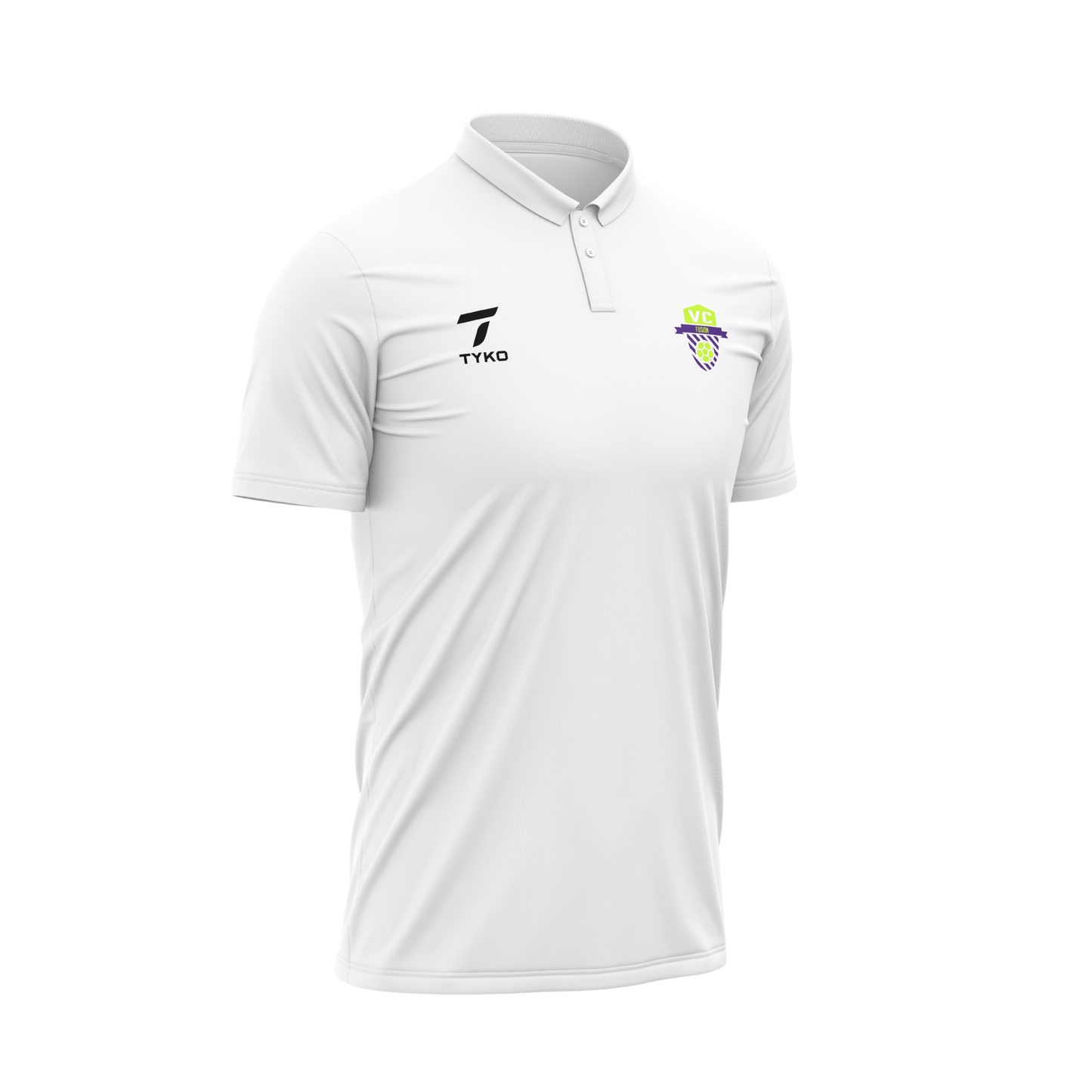 VC FUSION | White Elite Premium Polo