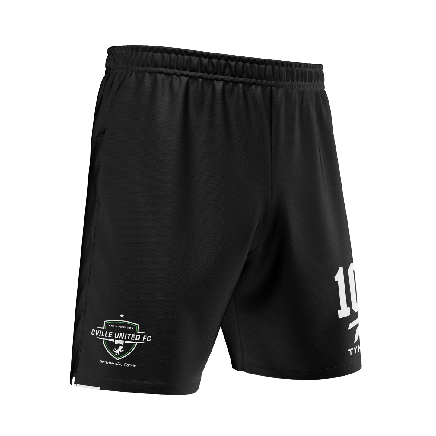 Cville United FC | Black Premium Zip Pocket Shorts