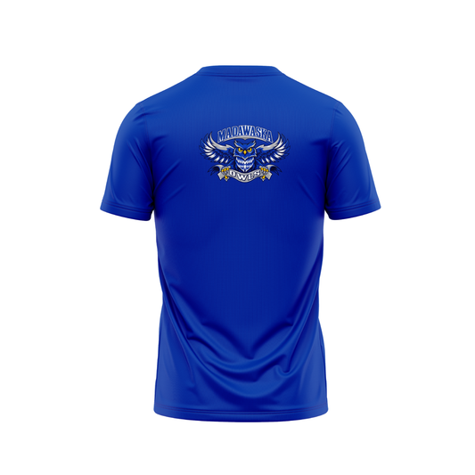 Madawaska Owls | Blue Fan T-Shirt
