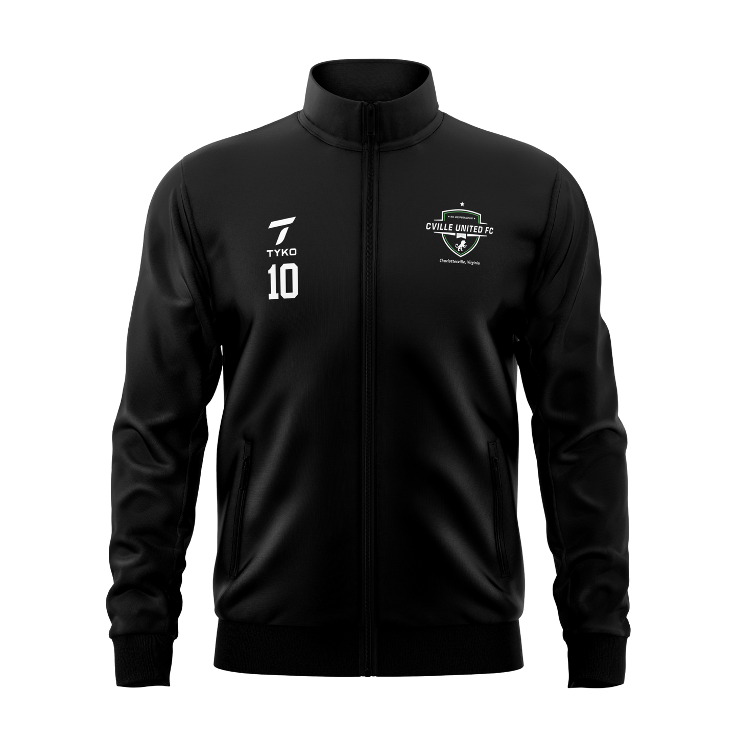 Cville United FC | Black Pro Training Full-Zip