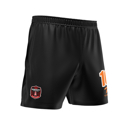 Spacecity | Black Game Shorts