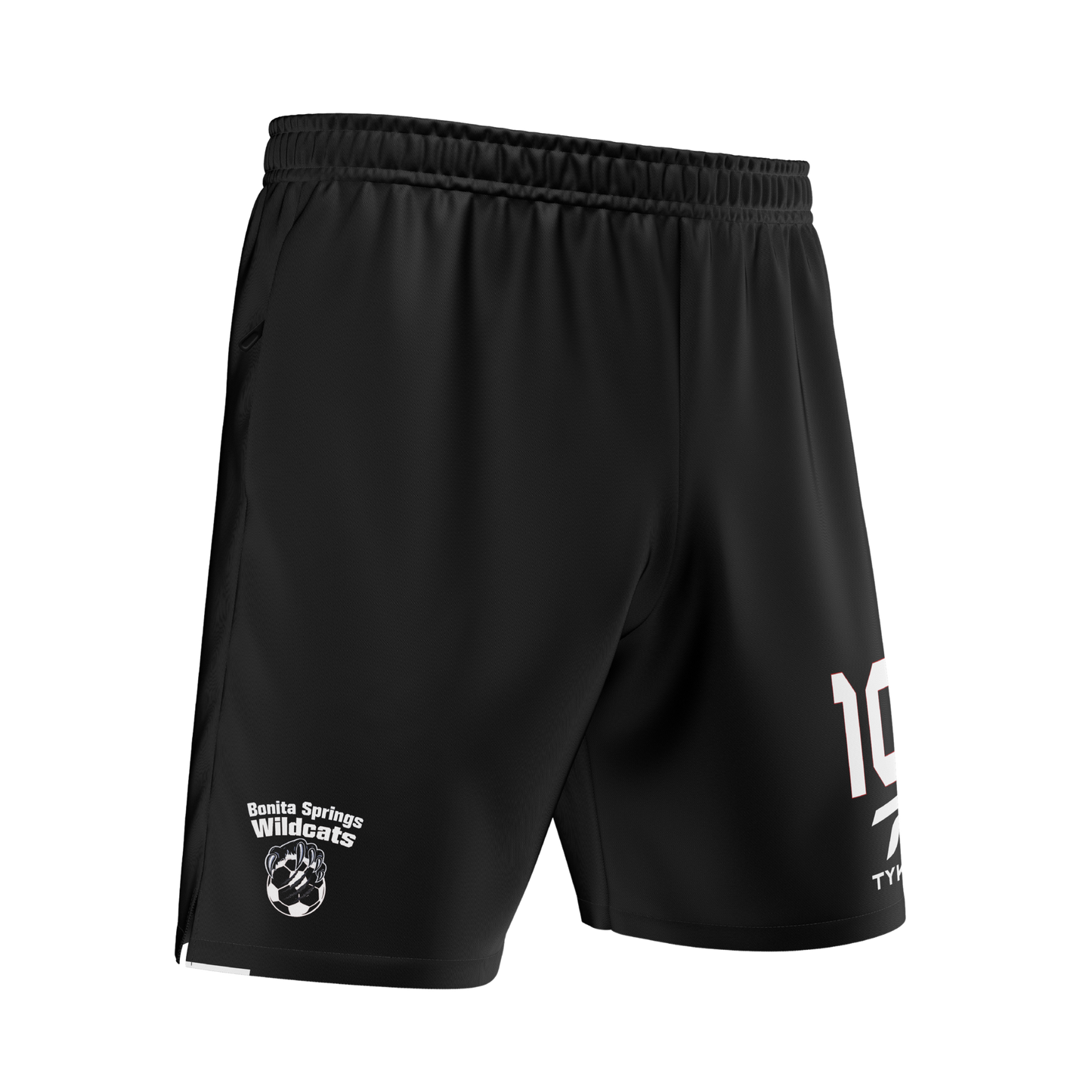Bonita Springs Wildcats | Black Premium Zip Pocket Shorts