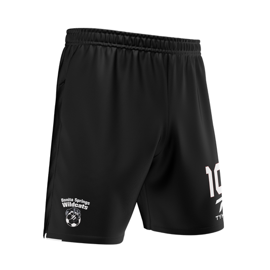 Bonita Springs Wildcats | Black Premium Zip Pocket Shorts