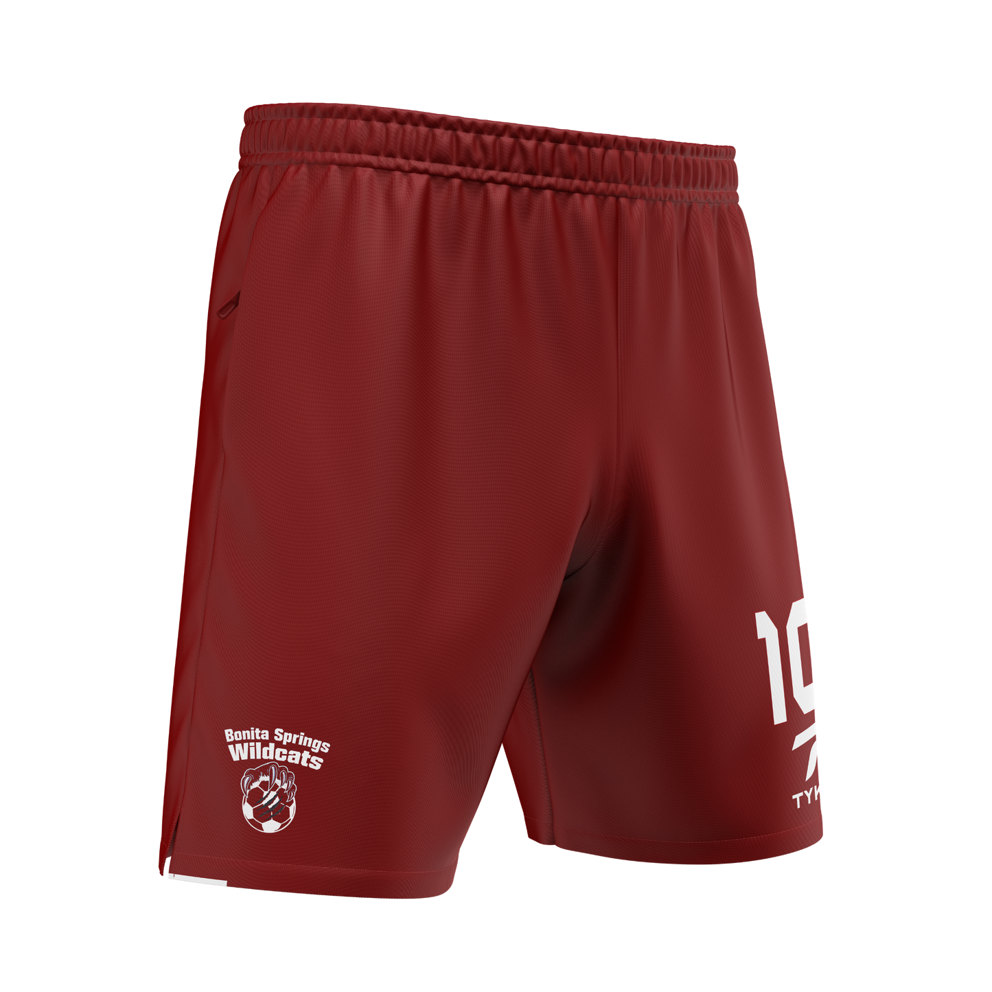 Bonita Springs Wildcats | Red Premium Zip Pocket Shorts